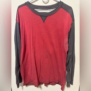 Old Mill Red and Grey long sleeve men shirt Size XL